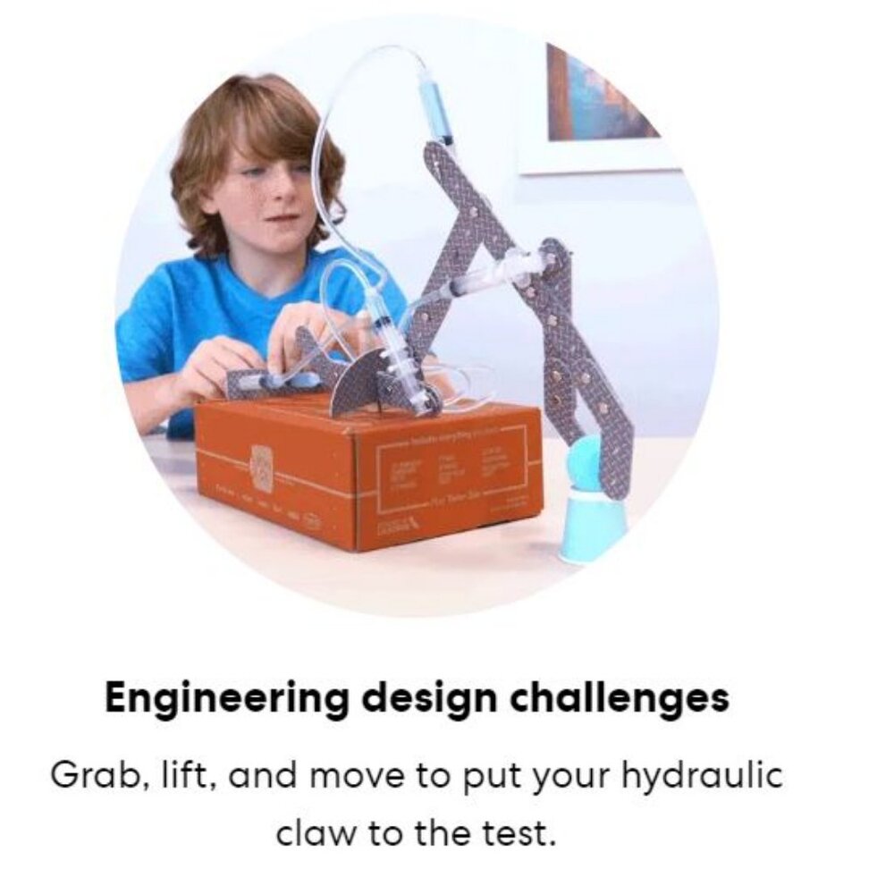 NEW KiwiCo. Kiwi Co. Hydraulic Claw Chemistry Science Kit Craft Engineering Topi - Picture 7 of 10
